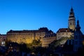 Old castle in Cesky Krumlov - night shot Royalty Free Stock Photo