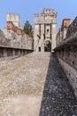 Old Castle in the city Sirmione at the lago di Garda Royalty Free Stock Photo