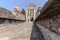 Old Castle in the city Sirmione at the lago di Garda Royalty Free Stock Photo