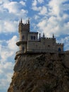 Old castle on cliff Royalty Free Stock Photo