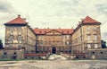 Old castle in Holic, Slovakia, retro photo filter Royalty Free Stock Photo