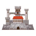 Old castle icon, cartoon style Royalty Free Stock Photo