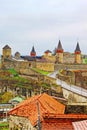 View of old famous castle in Kamianets-Podilskyi, Ukraine, Europe Royalty Free Stock Photo