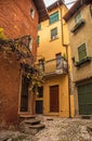 Old Castle Quarter in Malcesine, Italy Royalty Free Stock Photo
