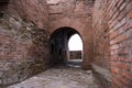 Old castle ruin with arches