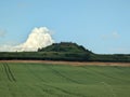 Old castle ruins on the horrizon Royalty Free Stock Photo