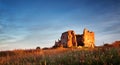 Old castle ruins in sunset light Royalty Free Stock Photo