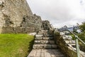 Old castle steps with railing Royalty Free Stock Photo