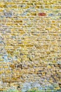 Old castle tower brick wall background in uk