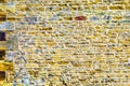 Old castle tower brick wall background in uk Royalty Free Stock Photo