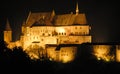 The old castle of Vianden in Luxembourg,Europe Royalty Free Stock Photo