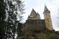 An old Castle in Vianden, Luxembourg on the hill Royalty Free Stock Photo