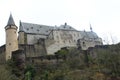 An old Castle in Vianden, Luxembourg on the hill Royalty Free Stock Photo