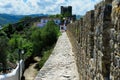 Old castle wall, Obidos, Portugal Royalty Free Stock Photo