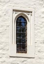 Old Castle window with bars Royalty Free Stock Photo