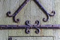 Old castle wooden door, Gent, Flanders, Belgium