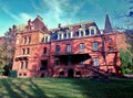 Castle Ziegelberg in Mettlach on the hiking-trail Saar-Hunsrueck-Steig