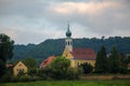 Old castles on the banks of the German river Elbe