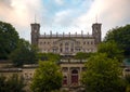 Old castles on the banks of the German river Elbe