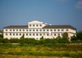 Old castles on the banks of the German river Elbe