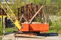 Old caterpillar crane Royalty Free Stock Photo