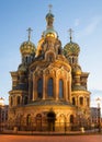 The old Cathedral of Resurrection (Savior on blood), white night. Saint Petersburg