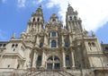 OLD CATHEDRAL IN SANTIAGO DE COMPOSTELA,SPAIN Royalty Free Stock Photo