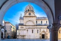 Old cathedral in Sibenik town, Croatia.