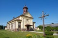 Old catholic church of the Assumption of the Virgin Mary, Konstantinovo, Myadel district, Minsk region, Belarus Royalty Free Stock Photo