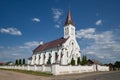 Old catholic church of the Holy Trinity in Kossovo. Kosava village, Brest region, Belarus Royalty Free Stock Photo