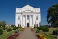 Old catholic church of Saints Cosmas and Damian. Ostrovets, Belarus