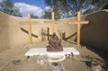 Old catholic mission church in Cerillos New Mexico Royalty Free Stock Photo