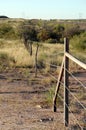 Old cattle fence in West Texas Royalty Free Stock Photo