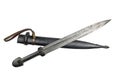 Old Caucasian dagger with a scabbard Royalty Free Stock Photo