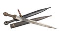 Old Caucasian daggers with a scabbard