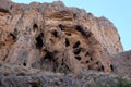 Old caves in Nahal Amud gorge, Israel