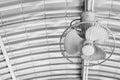 Old ceiling fan black and white Royalty Free Stock Photo