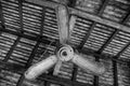 Old Ceiling fan and cobwebs Royalty Free Stock Photo