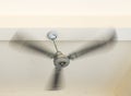 Old ceiling fan is moving. Royalty Free Stock Photo