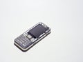 old cell phone isolated white background Royalty Free Stock Photo