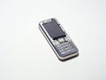 old cell phone isolated white background Royalty Free Stock Photo