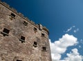 Old celtic castle tower walls, Cork City Gaol prison in Ireland. Fortress, citadel background