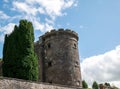 Old celtic castle tower walls, Cork City Gaol prison in Ireland. Fortress, citadel background