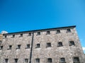 Old celtic castle tower walls, Cork City Gaol prison in Ireland. Fortress, citadel background