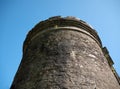 Old celtic castle tower walls, Cork City Gaol prison in Ireland. Fortress, citadel background