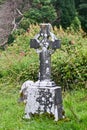 Old Celtic cross at the cemetery of the Muckross Abbey ruins, Ireland Royalty Free Stock Photo