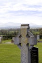 An old celtic cross in the countryside Royalty Free Stock Photo