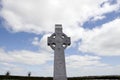 Old celtic cross in Irish countryside Royalty Free Stock Photo