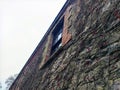 Old celtic house wall, Blarney castle in Ireland, old ancient celtic fortress