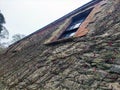 Old celtic house wall, Blarney castle in Ireland, old ancient celtic fortress